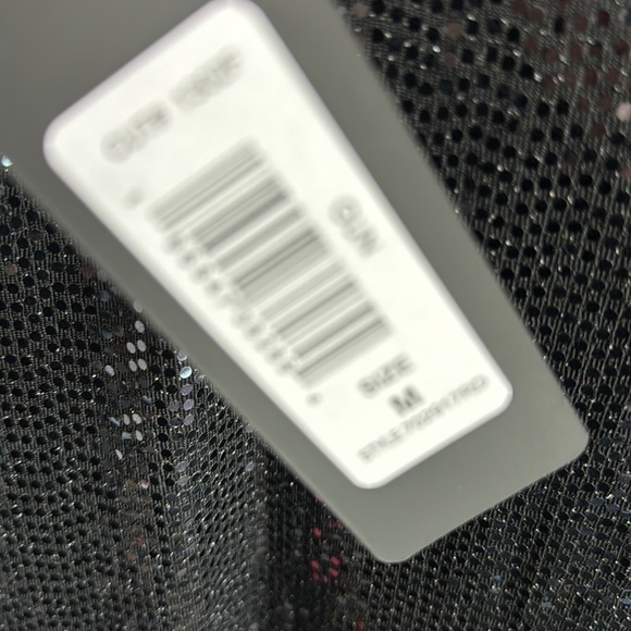 bebe size M Cowl Neck All Over Sequin Shimmer Black Stretch Maxi Dress NEW - Picture 8 of 9